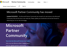 'microsoftpartnercommunity.com' screenshot