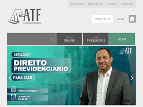 'atfcursosjuridicos.com.br' screenshot