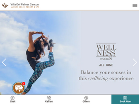 'villapalmarcancun.com' screenshot