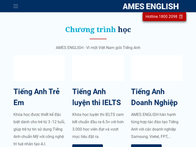 'ames.edu.vn' screenshot