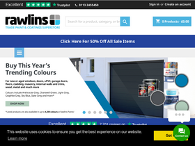 'rawlinspaints.com' screenshot