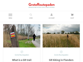 'groteroutepaden.be' screenshot