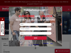 'redcoachusa.com' screenshot