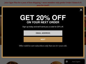 'cigars.com' screenshot