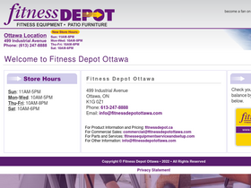 'fitnessdepotottawa.com' screenshot