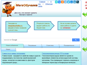 'megaobuchalka.ru' screenshot