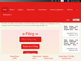 'calcuttahighcourt.gov.in' screenshot