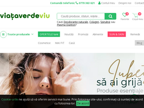 'viataverdeviu.ro' screenshot