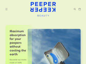 peeperkeeperbeauty.com homepage screenshot
