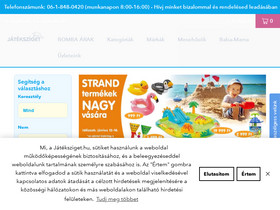 'jateksziget.hu' screenshot