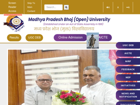 'mpbou.edu.in' screenshot