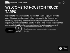 houstontrucktarps.com homepage screenshot
