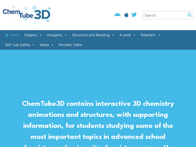 'chemtube3d.com' screenshot