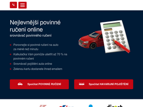 'povinne-ruceni.com' screenshot