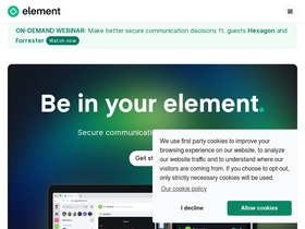 'element.io' screenshot