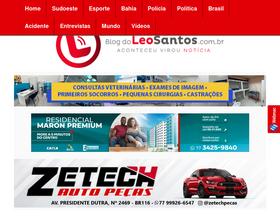 'blogdoleosantos.com.br' screenshot