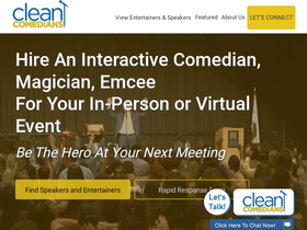 'cleancomedians.com' screenshot