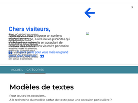 'modele-texte.fr' screenshot