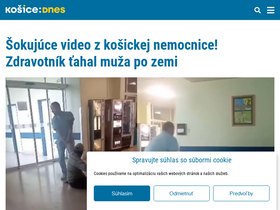 'kosicednes.sk' screenshot