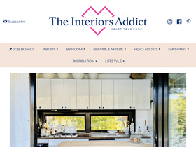 'theinteriorsaddict.com' screenshot