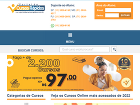 'portaldecursosrapidos.com.br' screenshot