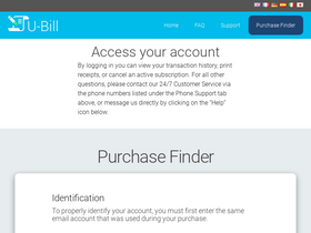 'u-bill.com' screenshot