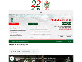 'unesum.edu.ec' screenshot