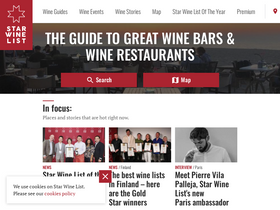'starwinelist.com' screenshot