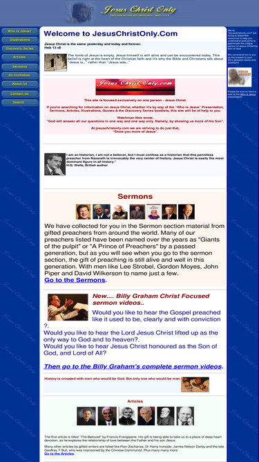 jesuschristonly.com