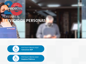 'serviciocivil.cl' screenshot