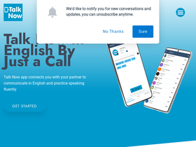 'talknowapp.net' screenshot