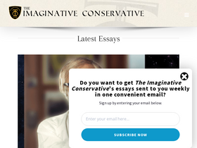 'theimaginativeconservative.org' screenshot