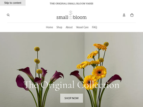 smallbloom.com homepage screenshot