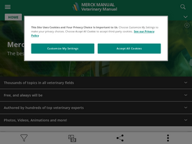 'merckvetmanual.com' screenshot