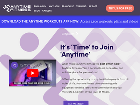 'anytimefitness.co.in' screenshot