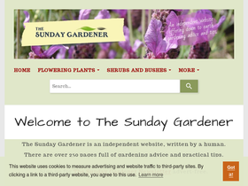 'sundaygardener.co.uk' screenshot
