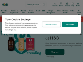 'hollandandbarrett.com' screenshot