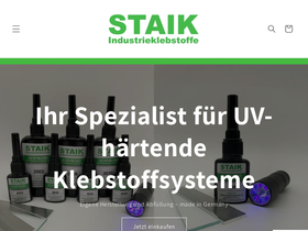 Staik Industrieklebstoffe homepage screenshot