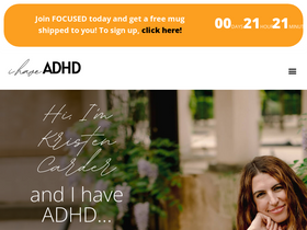 'ihaveadhd.com' screenshot