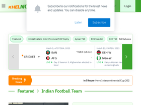 'khelnow.com' screenshot