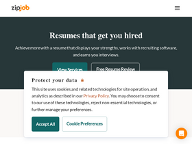 'zipjob.com' screenshot