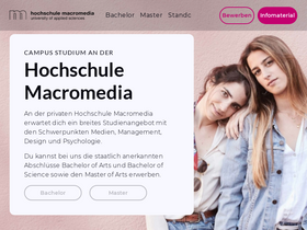 'macromedia-fachhochschule.de' screenshot