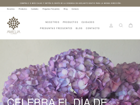 amelia-flores.com homepage screenshot