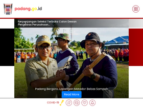 'padang.go.id' screenshot