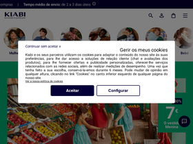 'kiabi.pt' screenshot