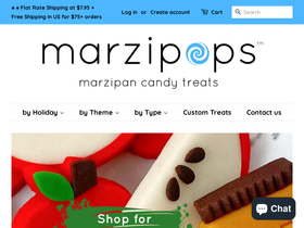 marzipops.com homepage screenshot
