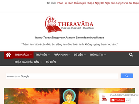 'theravada.vn' screenshot