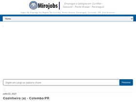 'mirojobs.com.br' screenshot