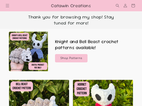 catawincreations.com homepage screenshot