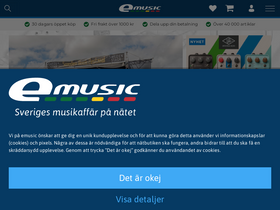'emusic.se' screenshot